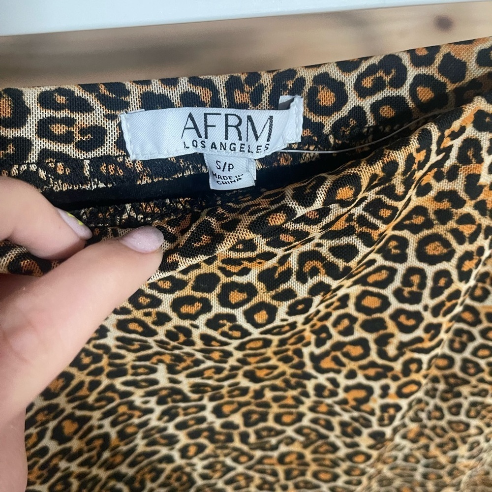 AFRM Tan Pencil Midi Skirt for Cocktail - Picture 3 of 6